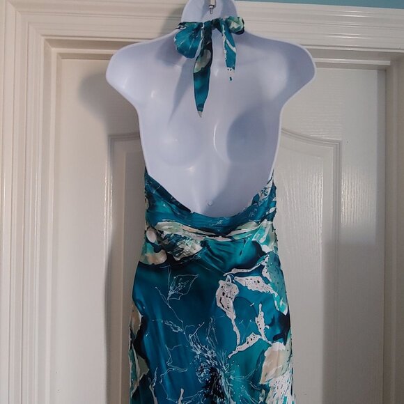 Adrianna Pappell 100% Silk Beaded Babydoll Empire Waist Prom Evening Dress 6 - Picture 11 of 16